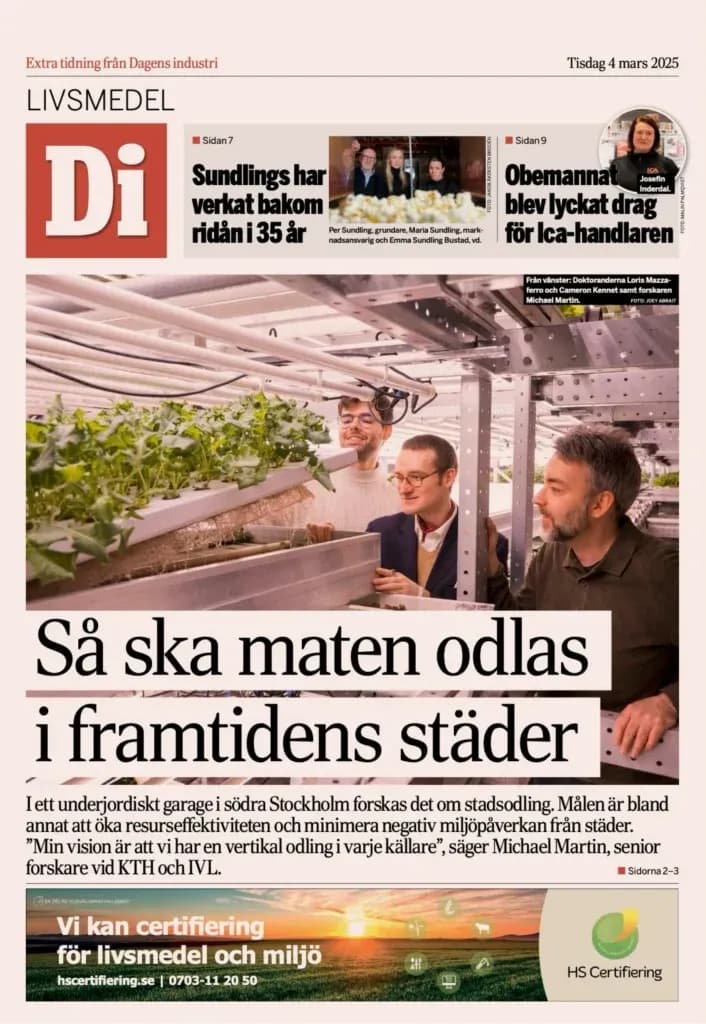 Top chefs have spotted Millow in Dagens Industry-Have You?