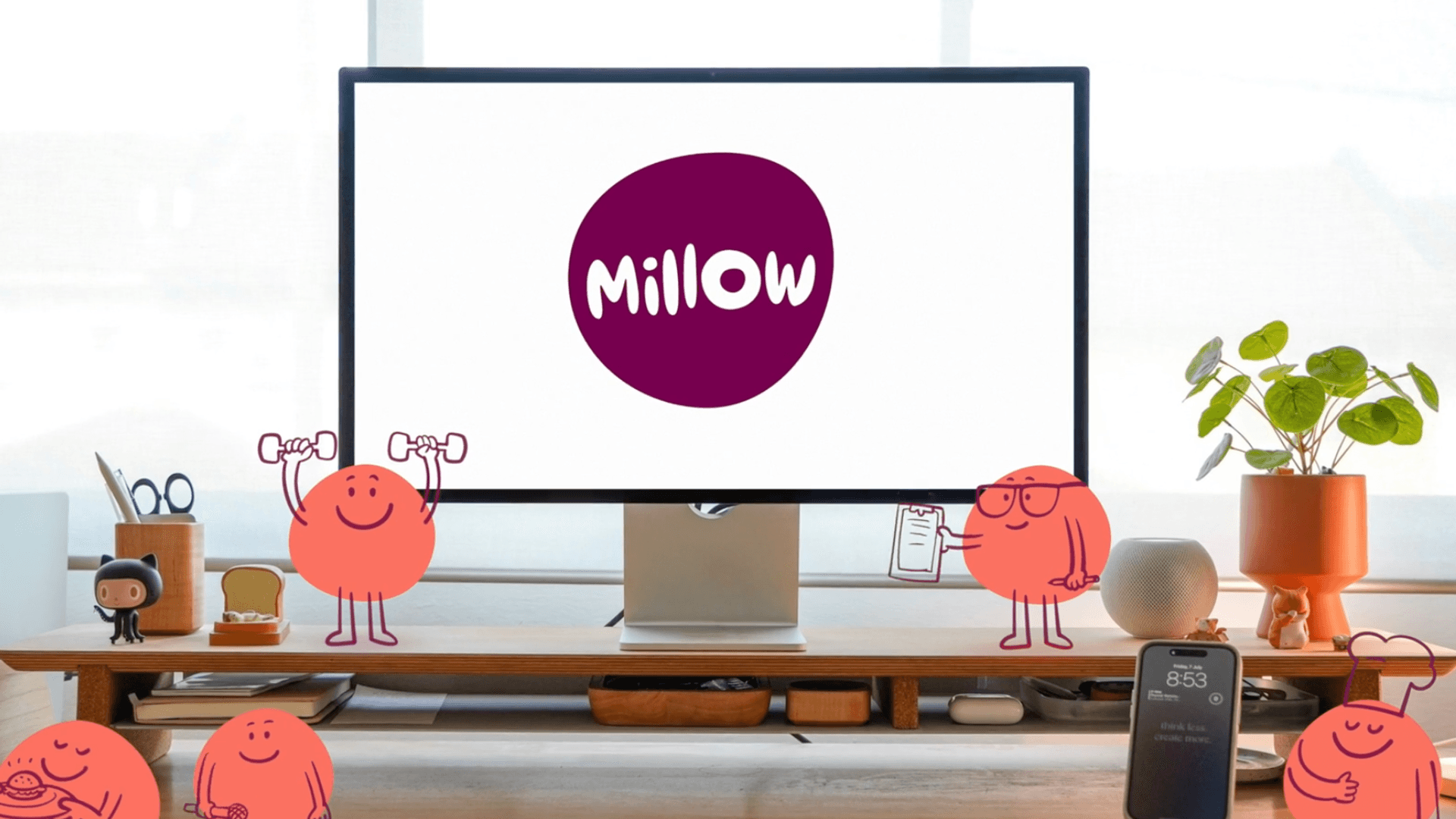 Millow’s stunning mascots, created to bring our mission to life.