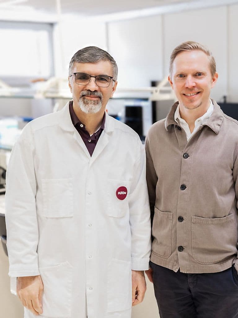 Pictured: Prof. Mohammad J. Taherzadeh (left) and Fredrik Öhrn (right). Photo: Lisa Beirich / Millow.